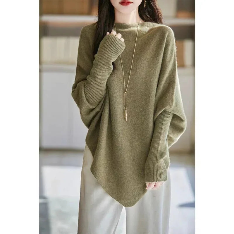 SOPHIA – BATWING KNIT SWEATER & CASUAL COAT