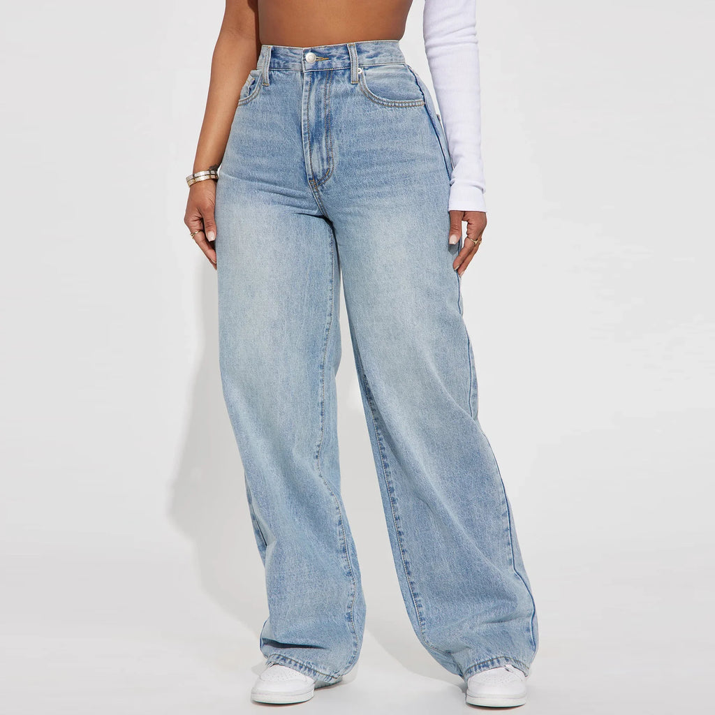 CLARA – HIGH WAIST STRAIGHT LEG JEANS
