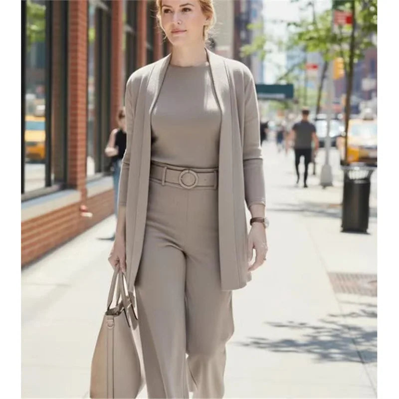 ELARA – SHIRT JACKET & WIDE LEG PANTS SET