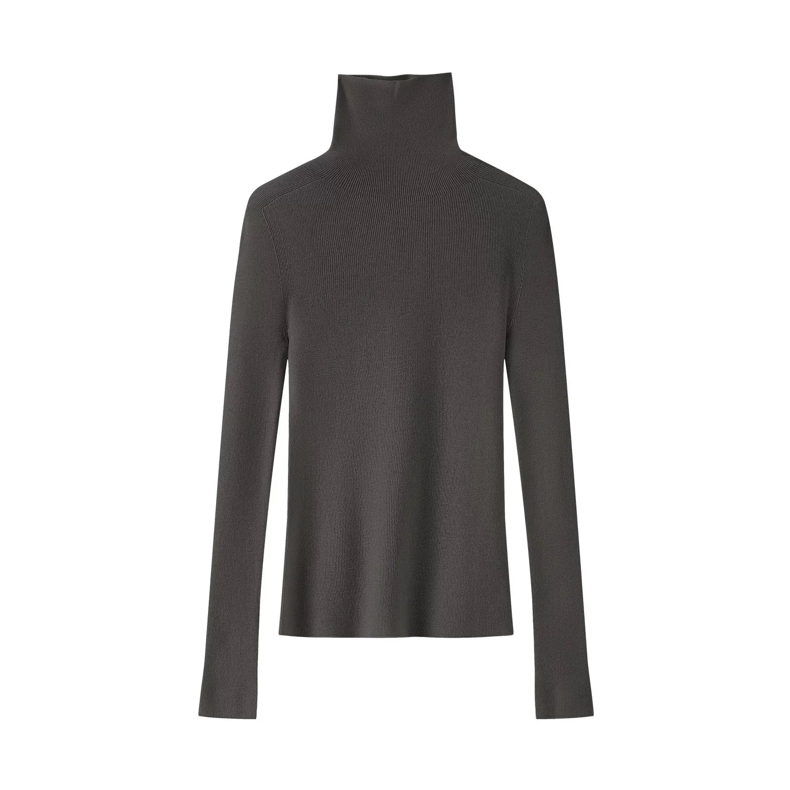 HANNAH – WOOLEN KNIT TOP & HIGH COLLAR SHIRT