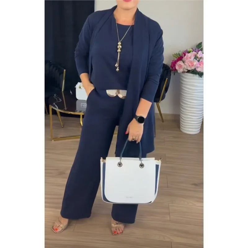 ELARA – SHIRT JACKET & WIDE LEG PANTS SET