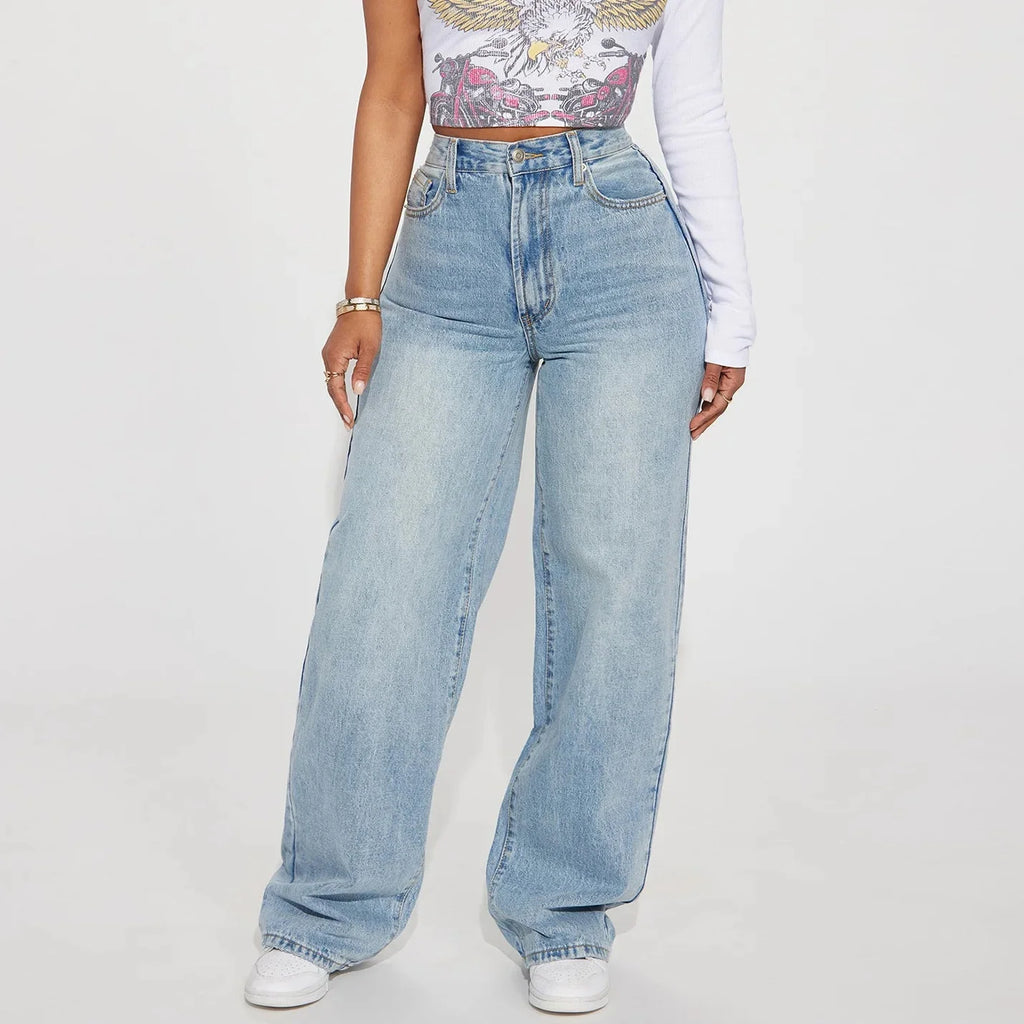 CLARA – HIGH WAIST STRAIGHT LEG JEANS