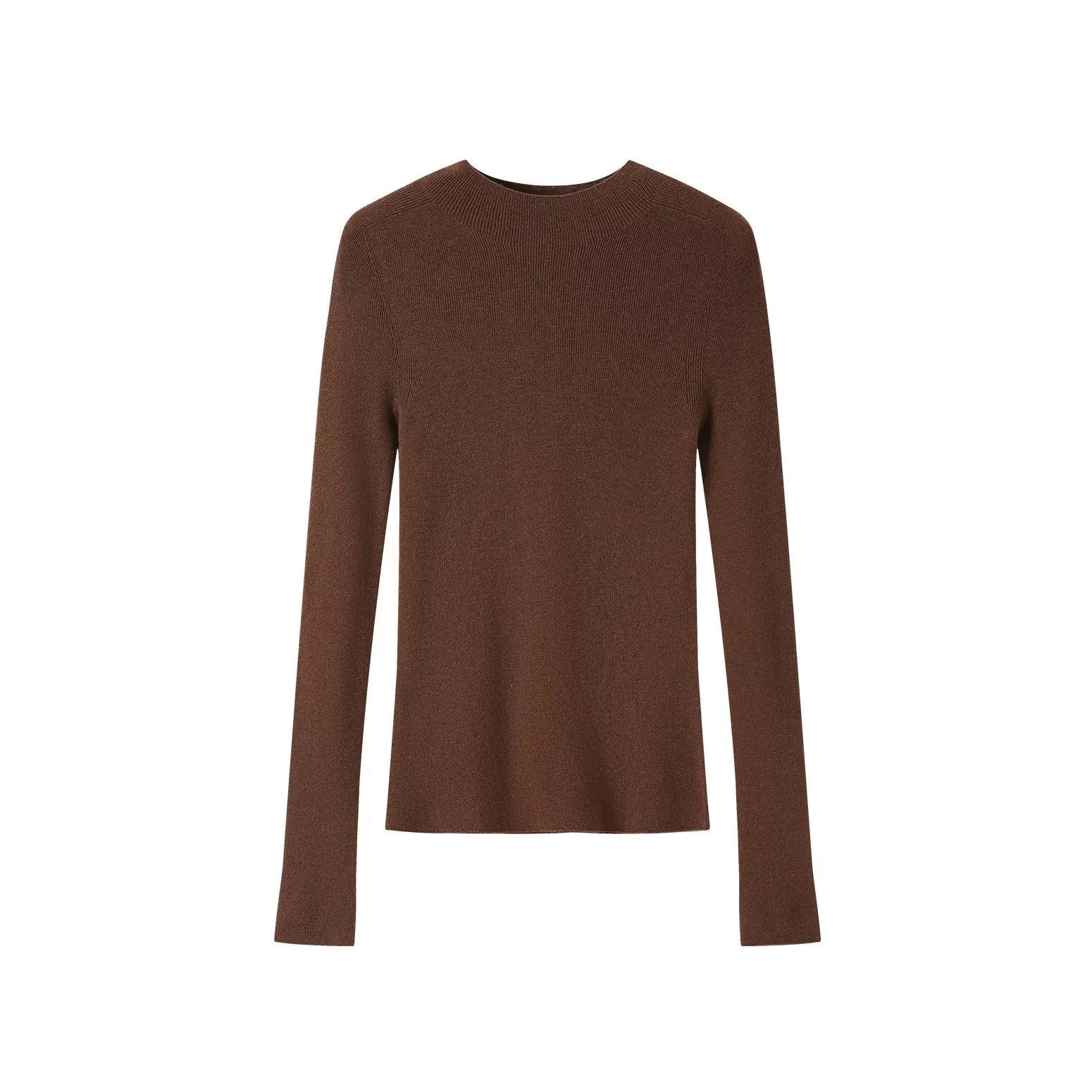 HANNAH – WOOLEN KNIT TOP & HIGH COLLAR SHIRT