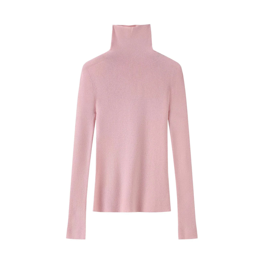 HANNAH – WOOLEN KNIT TOP & HIGH COLLAR SHIRT