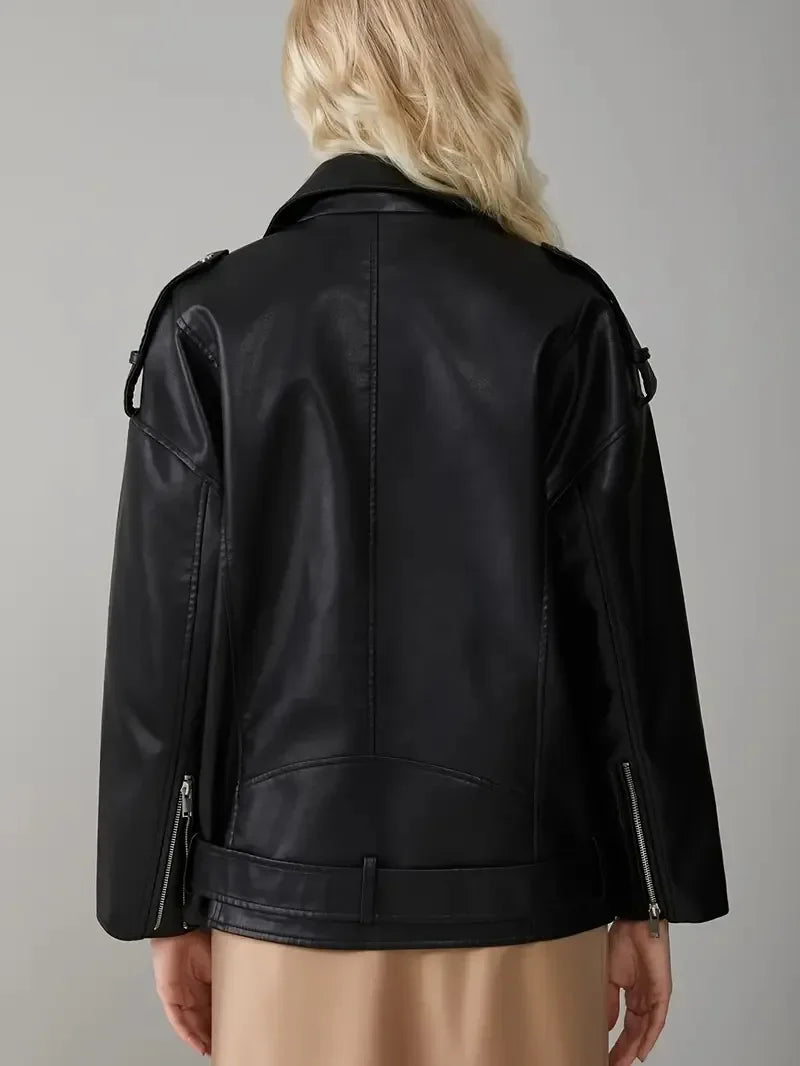MILA – PU LEATHER BIKER JACKET & CASUAL COAT