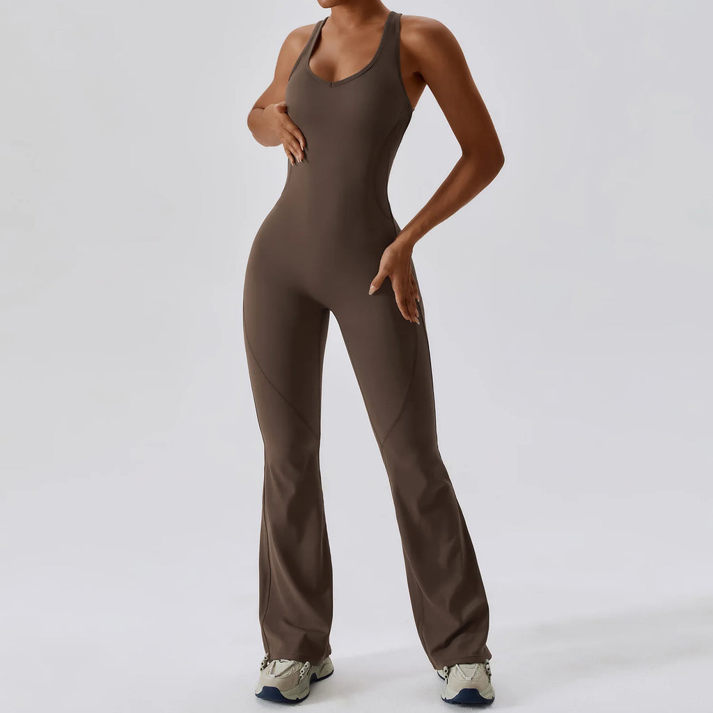 HALEY – SOLID YOGA JUMPSUIT & ACTIVEWEAR SET