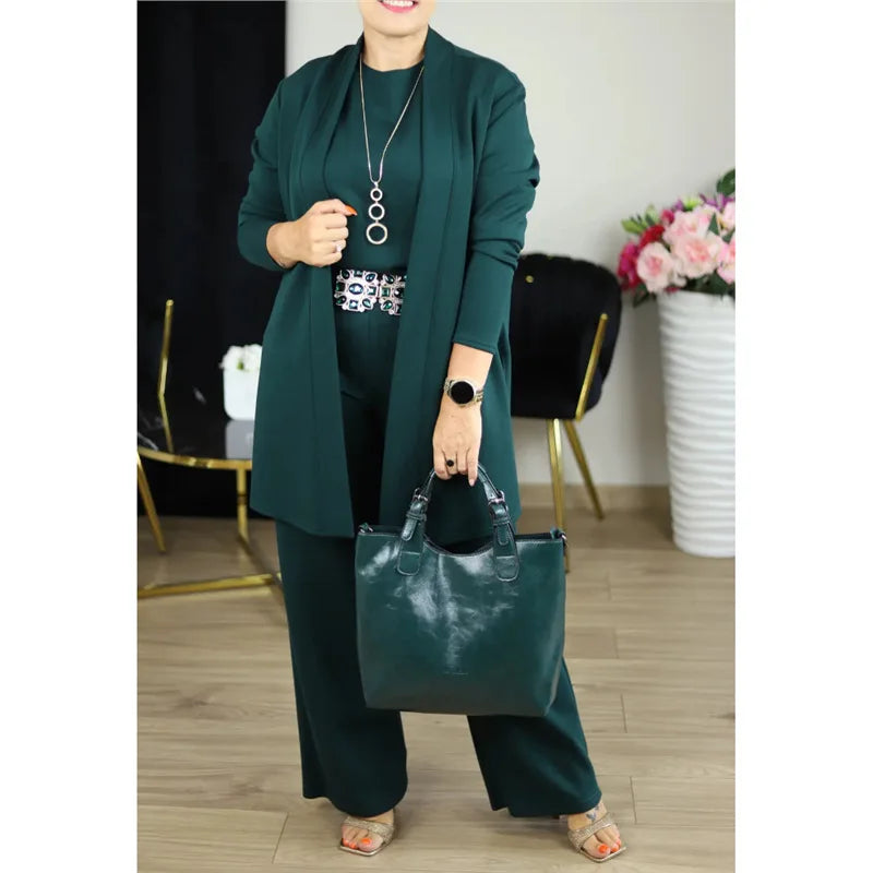 ELARA – SHIRT JACKET & WIDE LEG PANTS SET