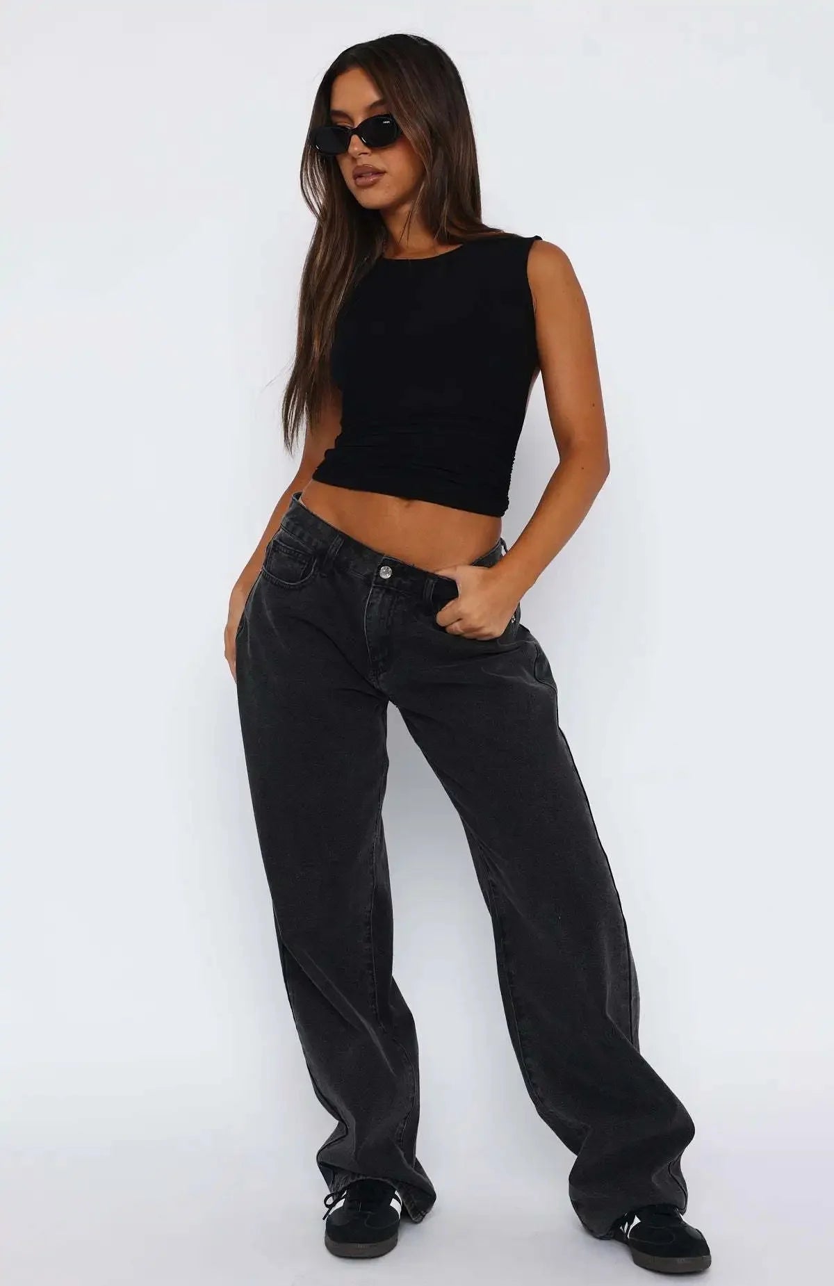 CLARA – HIGH WAIST STRAIGHT LEG JEANS