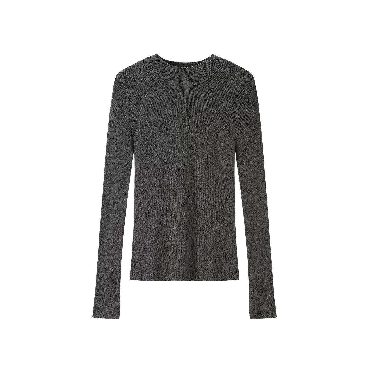 HANNAH – WOOLEN KNIT TOP & HIGH COLLAR SHIRT